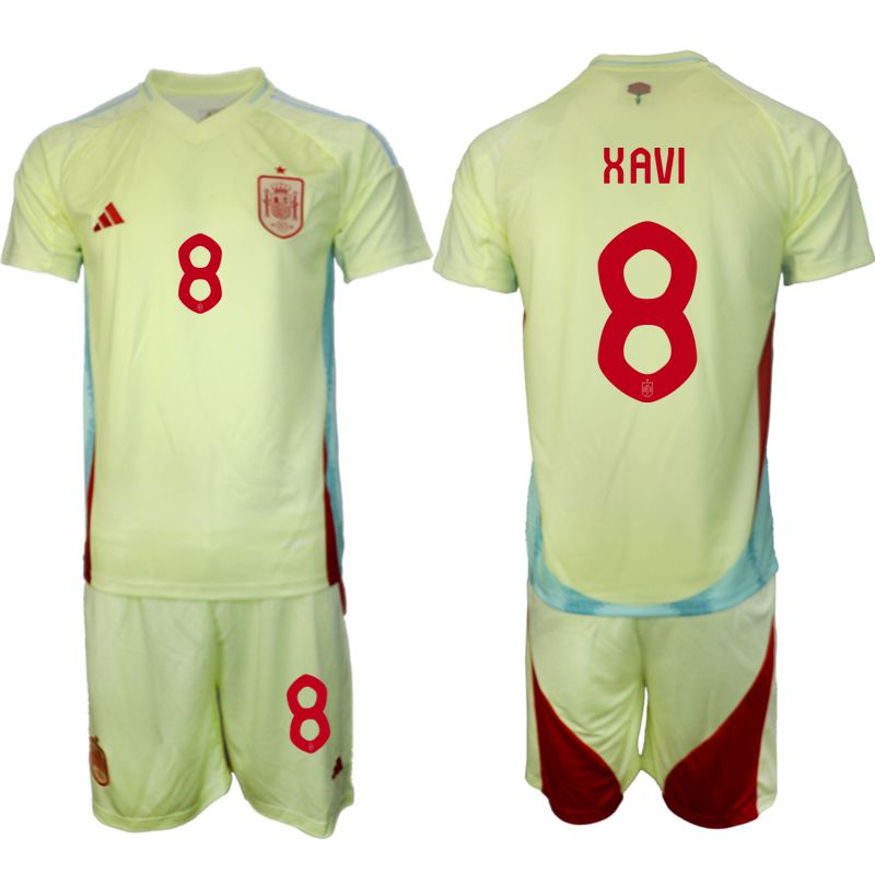 Men 2024-2025 Season Spain away green 8 Soccer Jersey